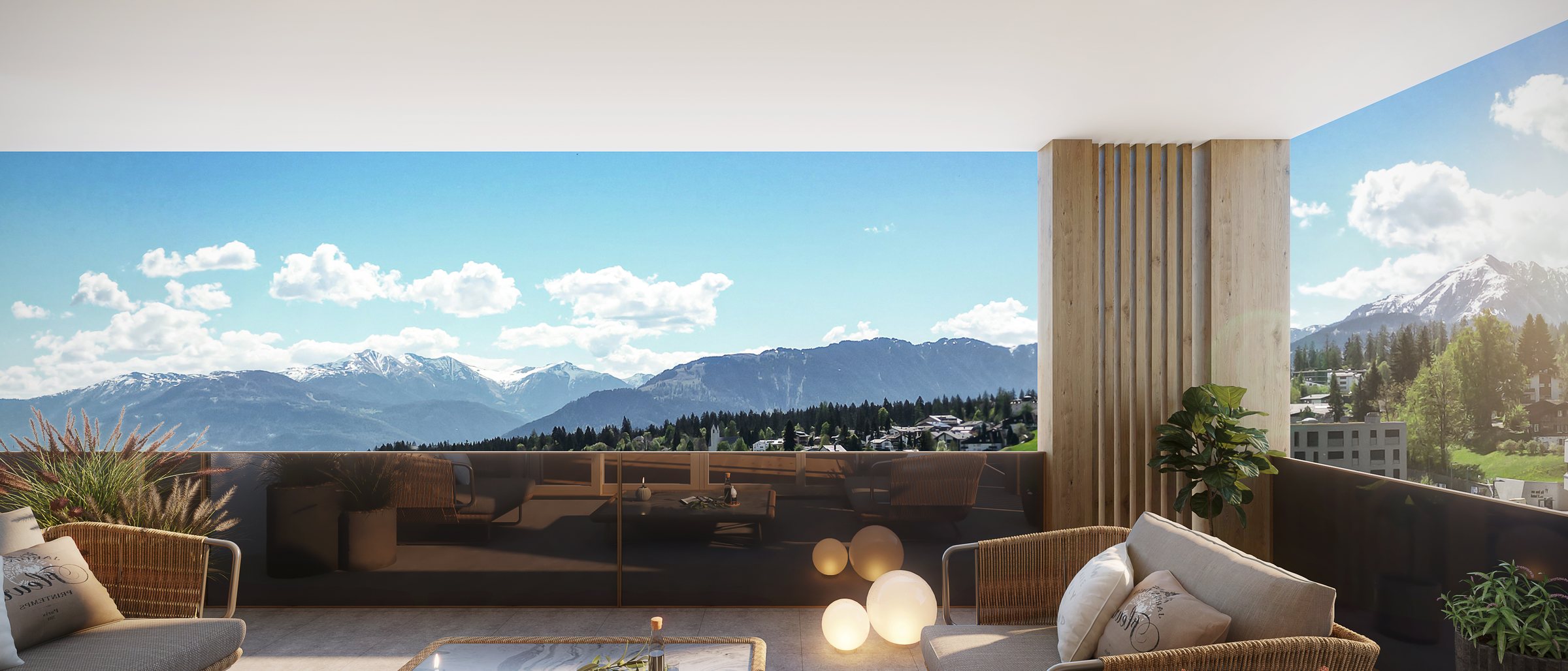 Loggia mit Aussicht