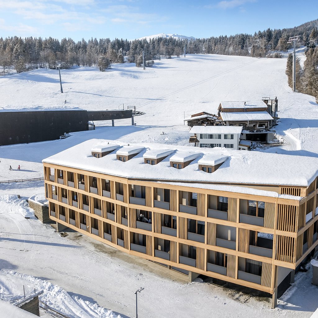 Photovoltaikdach im Winter